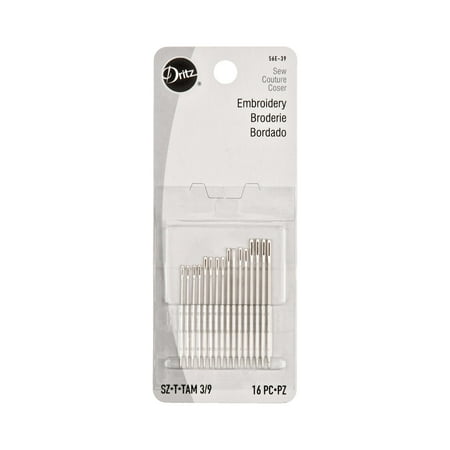 Dritz Embroidery Hand Needles 16//Pkg-Size 3//9 16//Pkg Set Of 6
